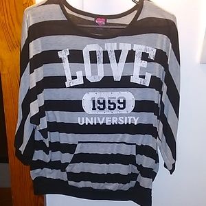 Black and grey shirt